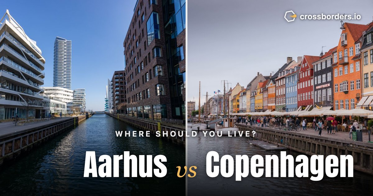 Aarhus vs Copenhagen — side-by-side city comparison