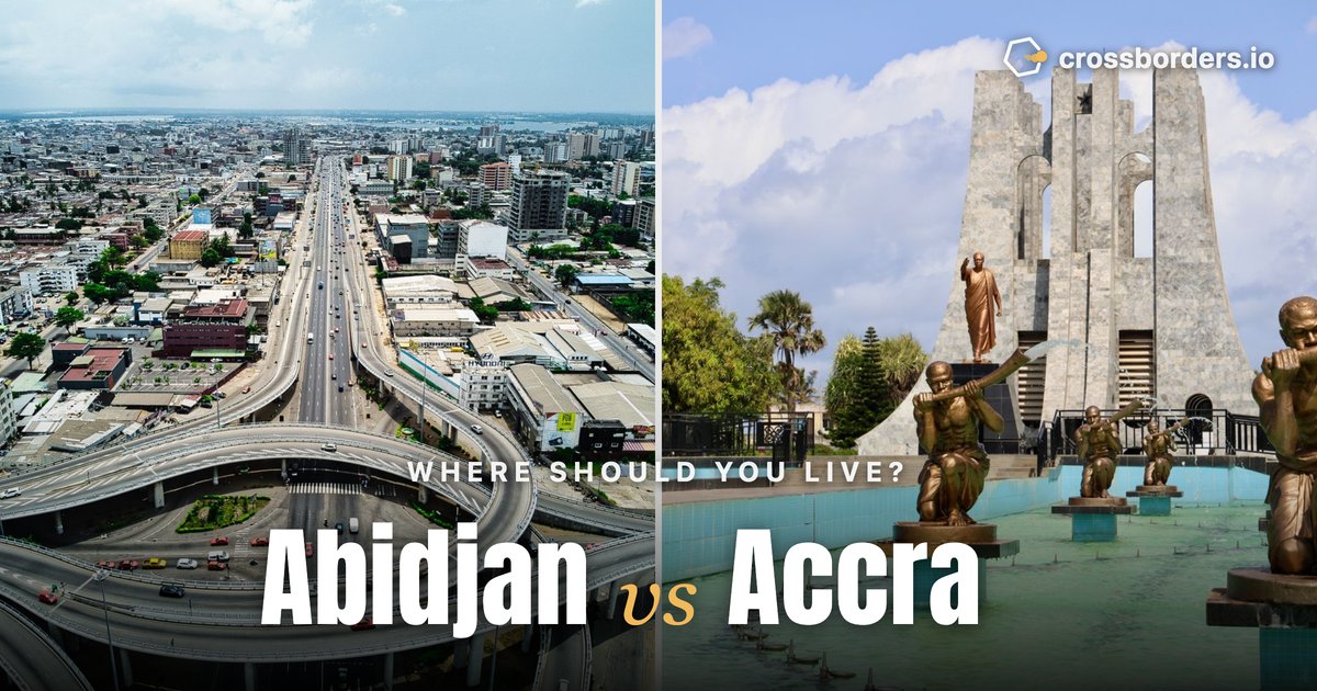 Abidjan vs Accra — side-by-side city comparison