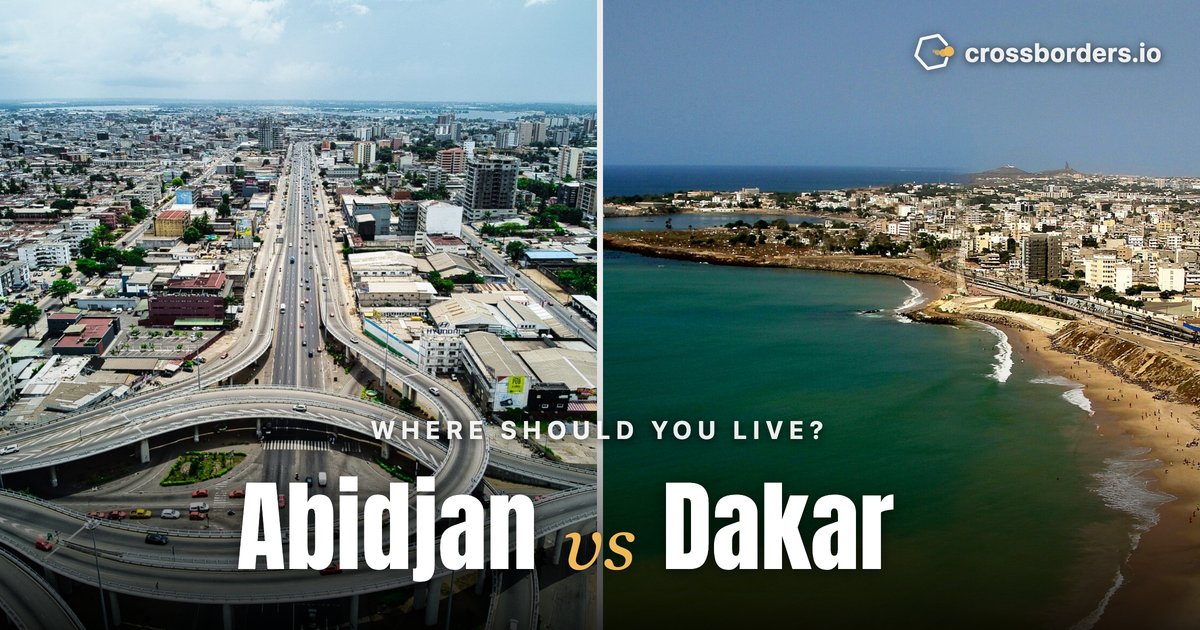 Abidjan vs Dakar — side-by-side city comparison
