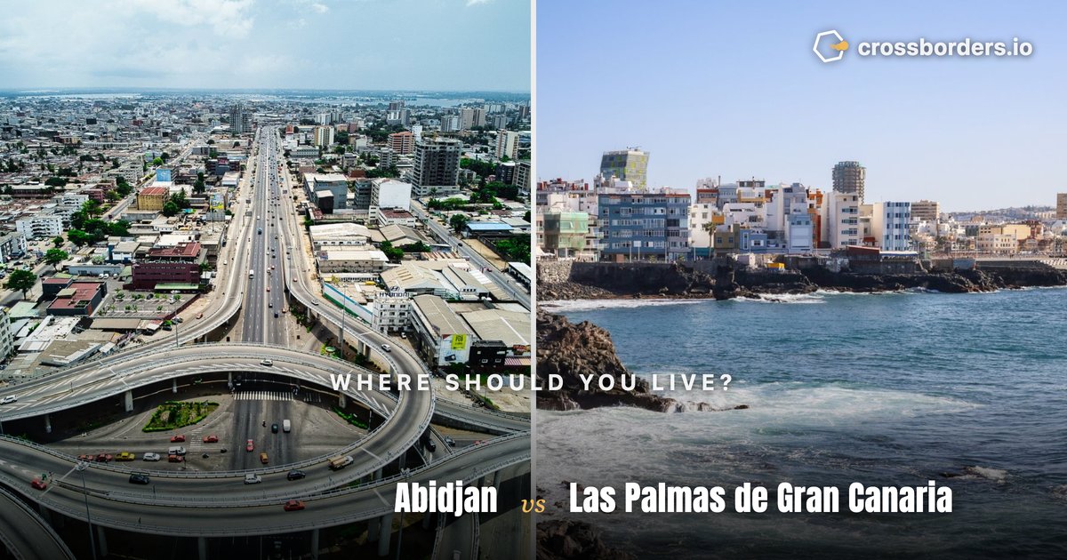 Abidjan vs Las Palmas de Gran Canaria — side-by-side city comparison