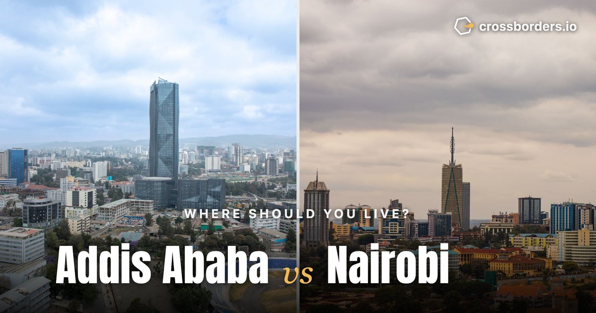 Addis Ababa vs Nairobi — side-by-side city comparison
