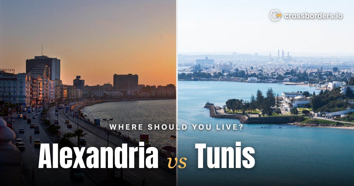 Alexandria vs Tunis — side-by-side city comparison