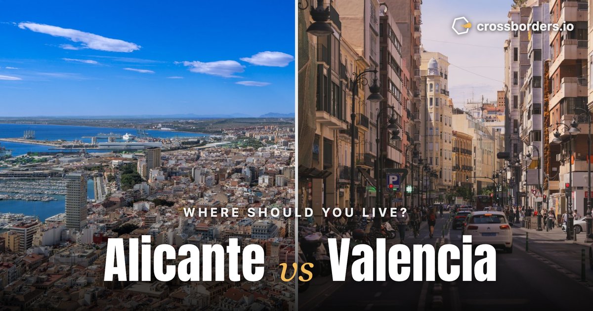 Alicante vs Valencia — side-by-side city comparison