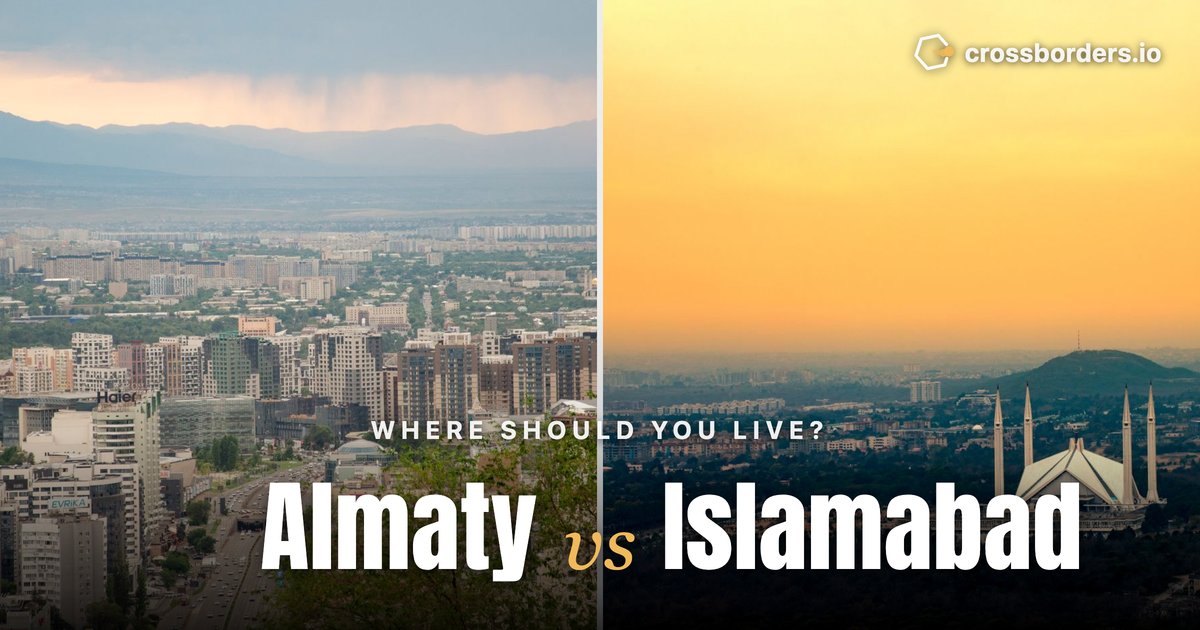 Almaty vs Islamabad — side-by-side city comparison