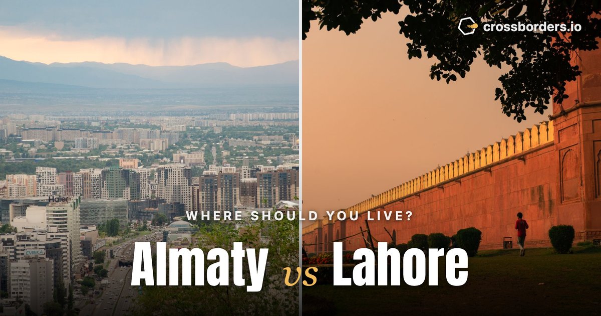 Almaty vs Lahore — side-by-side city comparison