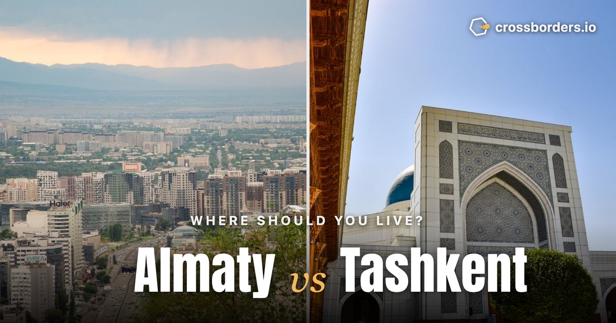 Almaty vs Tashkent — side-by-side city comparison