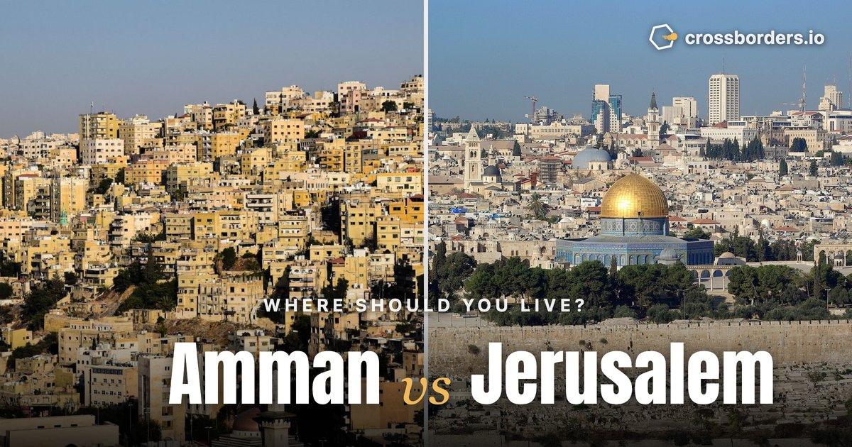 Amman vs Jerusalem — side-by-side city comparison