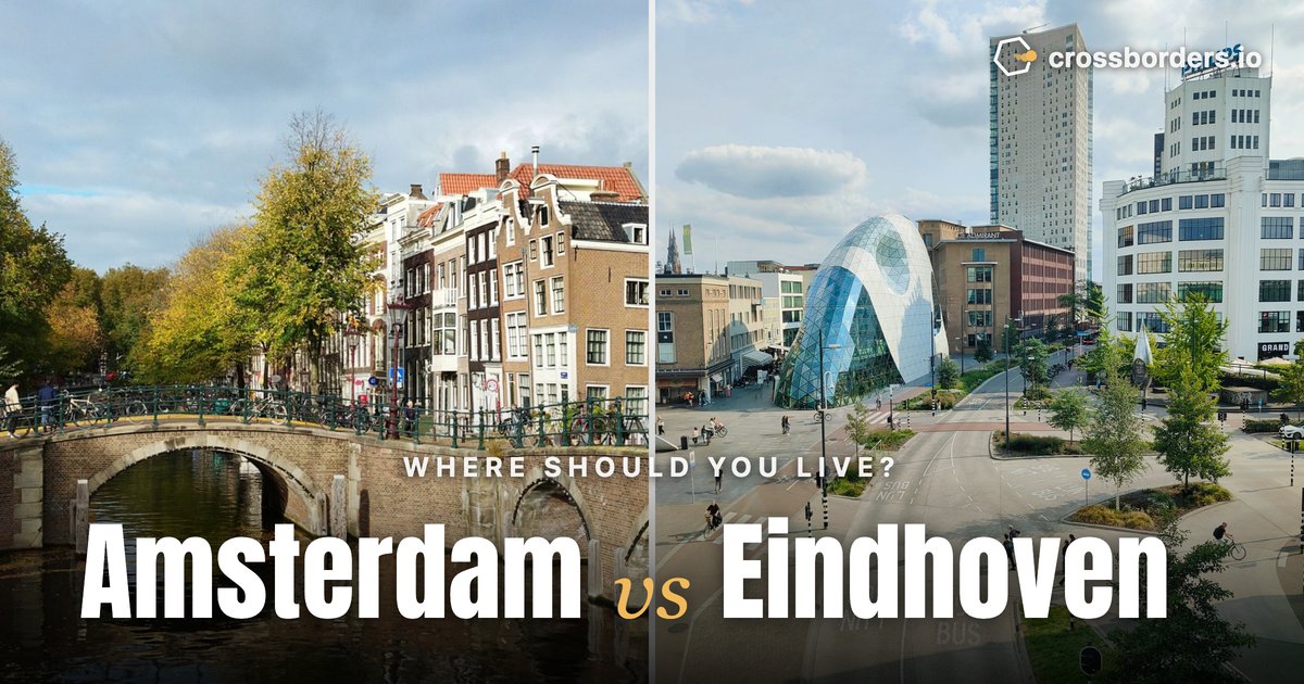 Amsterdam vs Eindhoven — side-by-side city comparison
