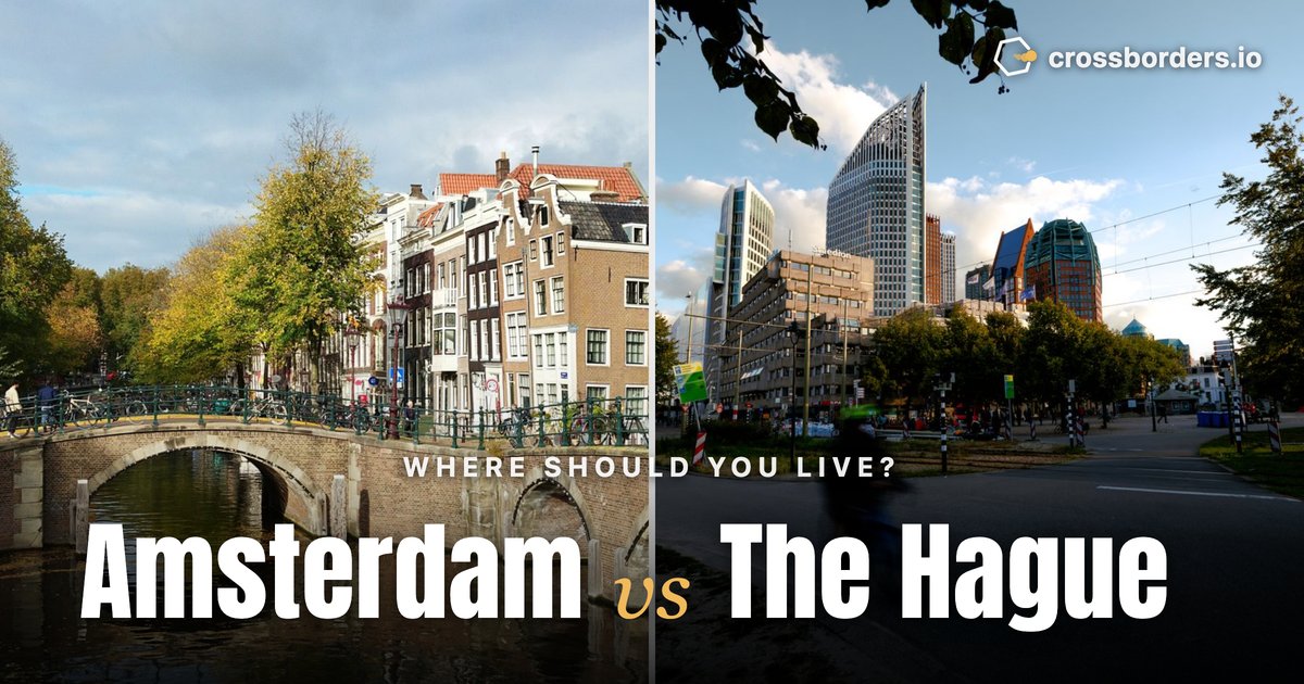 Amsterdam vs The Hague — side-by-side city comparison