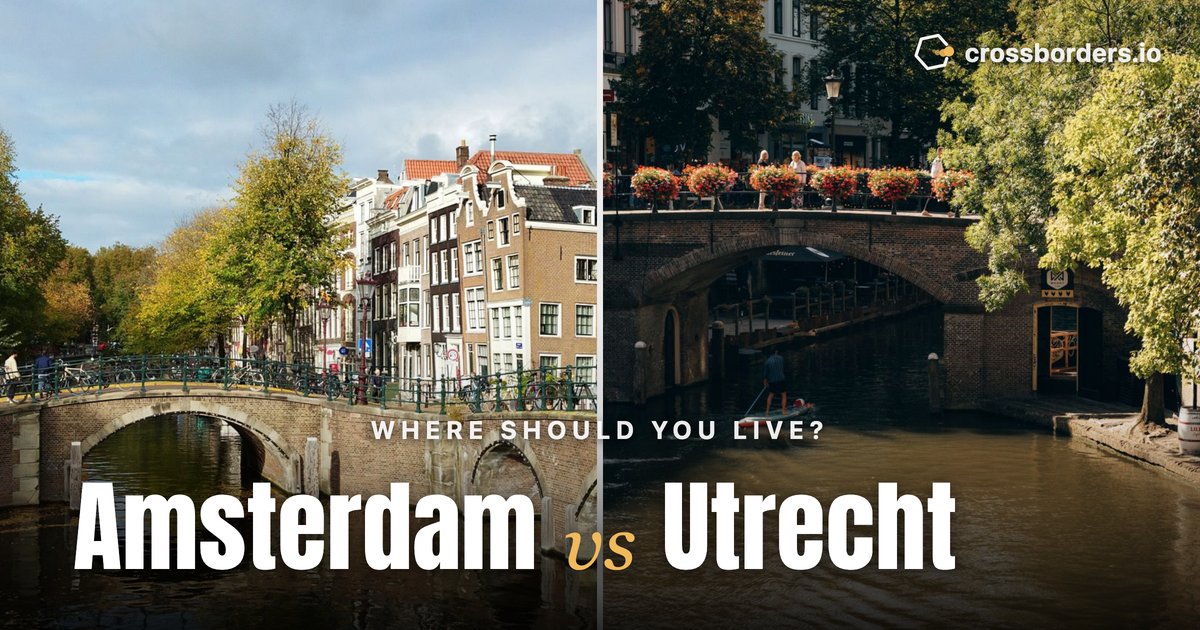 Amsterdam vs Utrecht — side-by-side city comparison