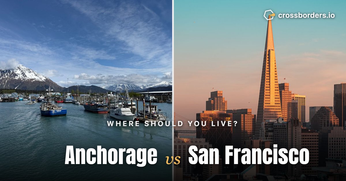 Anchorage vs San Francisco — side-by-side city comparison