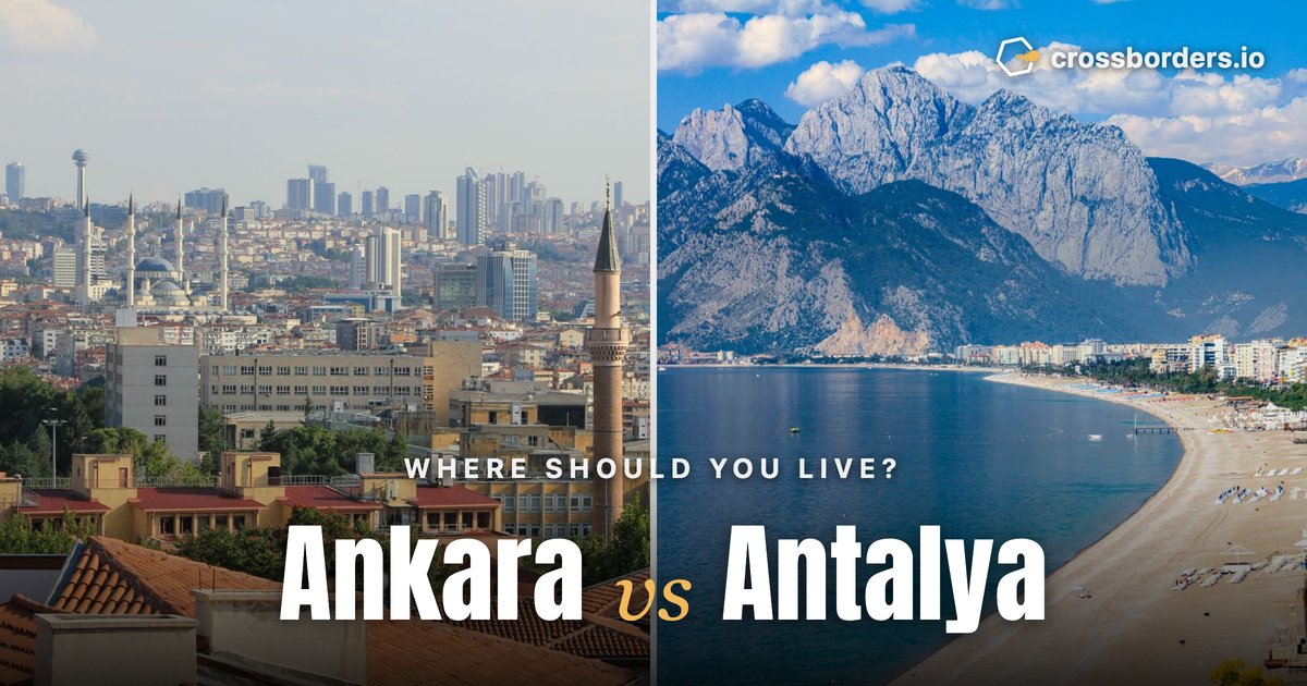 Ankara vs Antalya — side-by-side city comparison