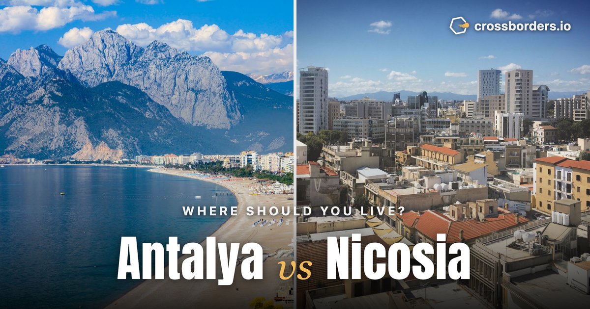 Antalya vs Nicosia — side-by-side city comparison