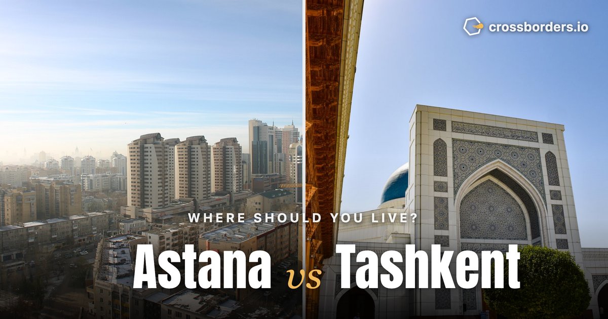 Astana vs Tashkent — side-by-side city comparison