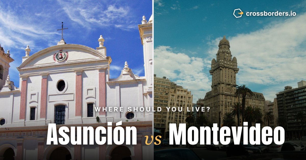 Asunción vs Montevideo — side-by-side city comparison