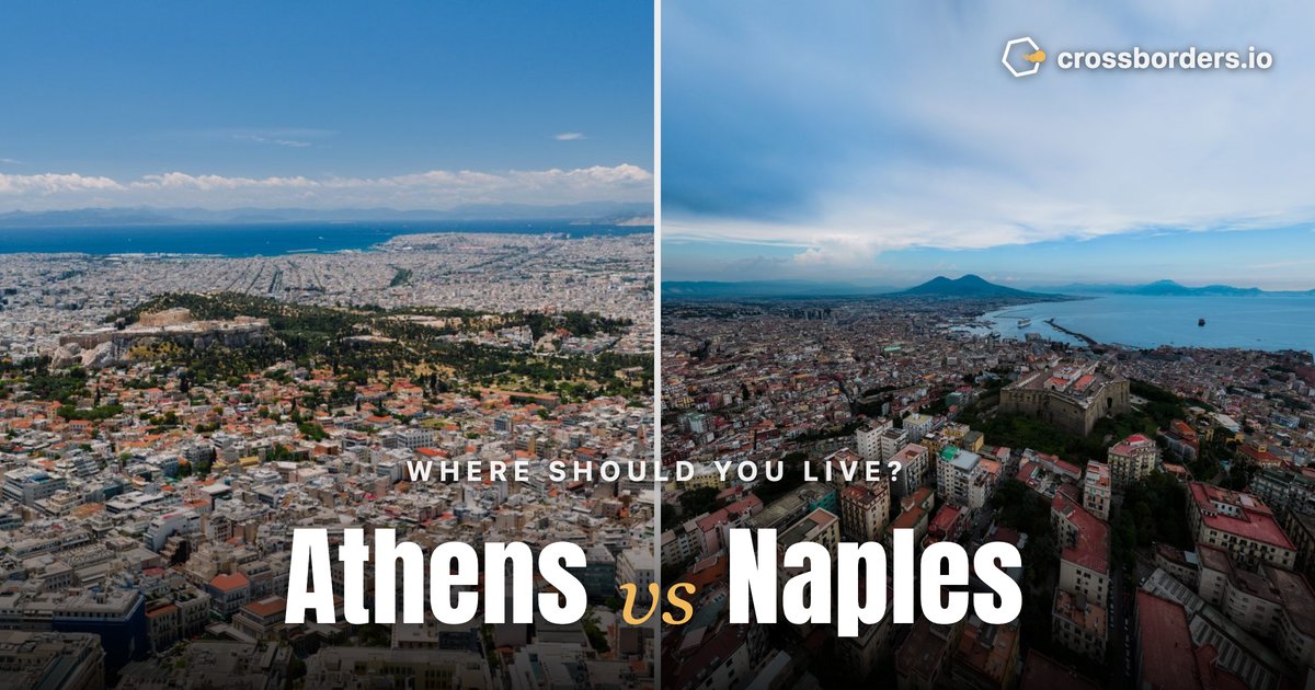 Athens vs Naples — side-by-side city comparison