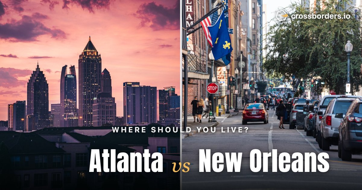 Atlanta vs New Orleans — side-by-side city comparison