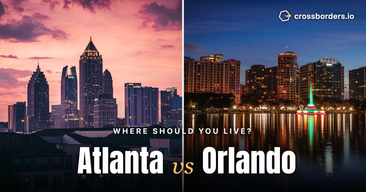 Atlanta vs Orlando — side-by-side city comparison