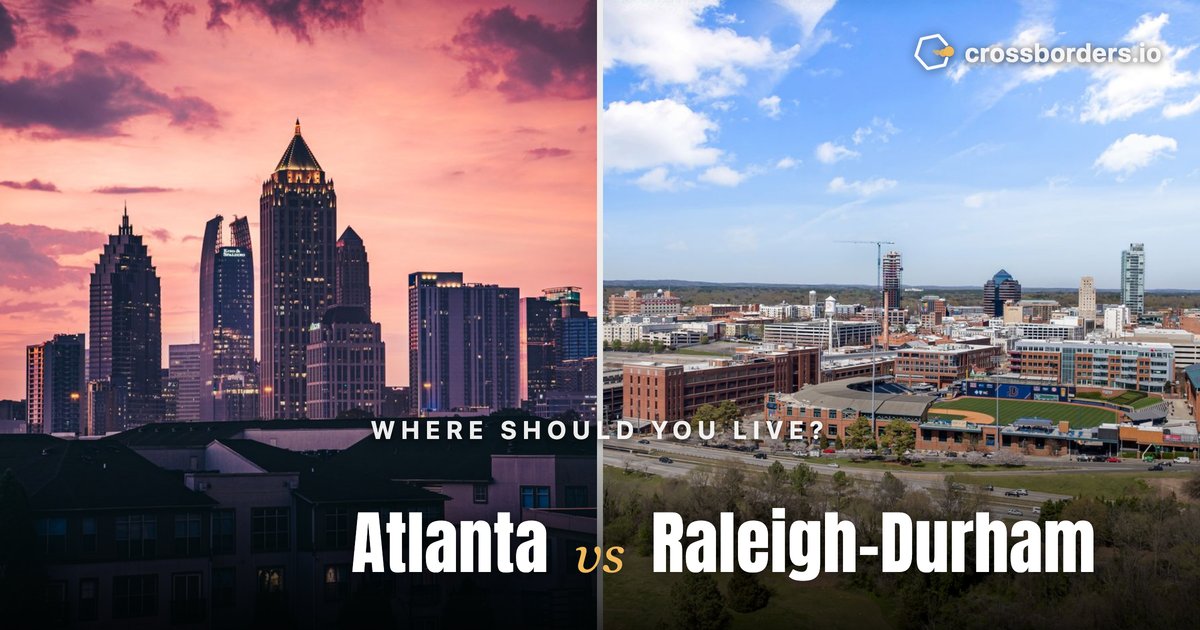 Atlanta vs Raleigh-Durham — side-by-side city comparison