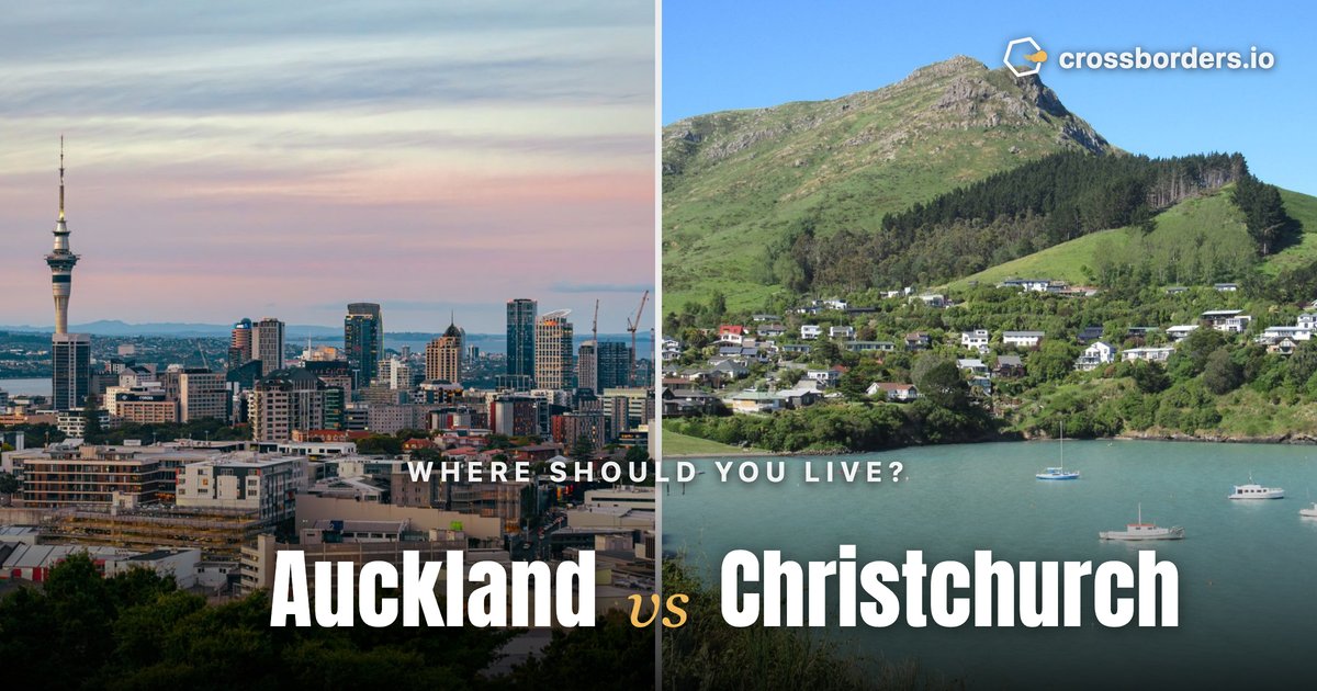 Auckland vs Christchurch — side-by-side city comparison