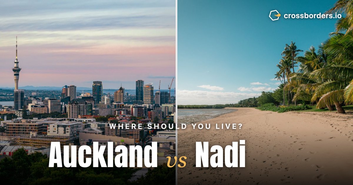 Auckland vs Nadi — side-by-side city comparison