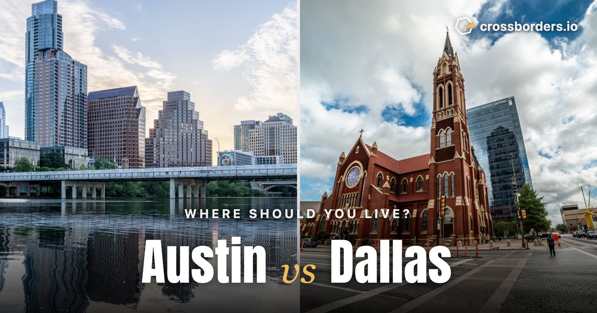 Austin vs Dallas — side-by-side city comparison