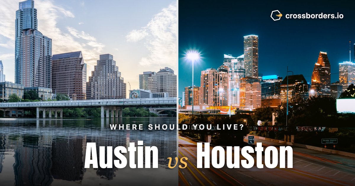 Austin vs Houston — side-by-side city comparison