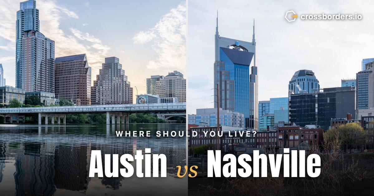 Austin vs Nashville — side-by-side city comparison