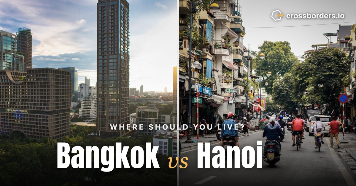 Bangkok vs Hanoi — side-by-side city comparison