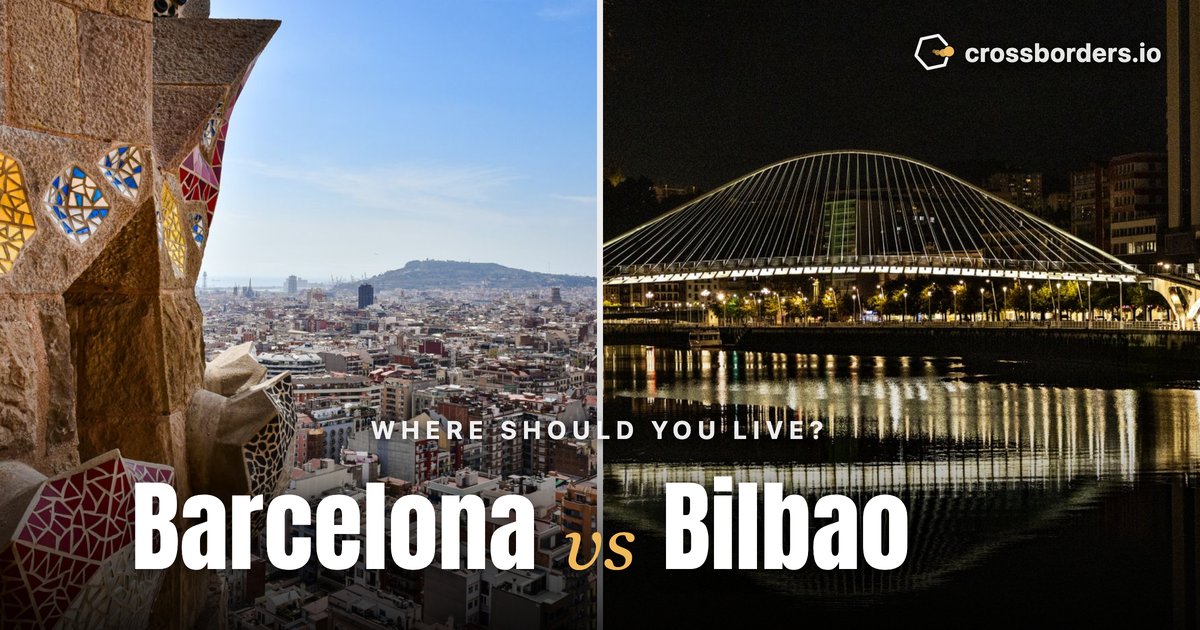 Barcelona vs Bilbao — side-by-side city comparison