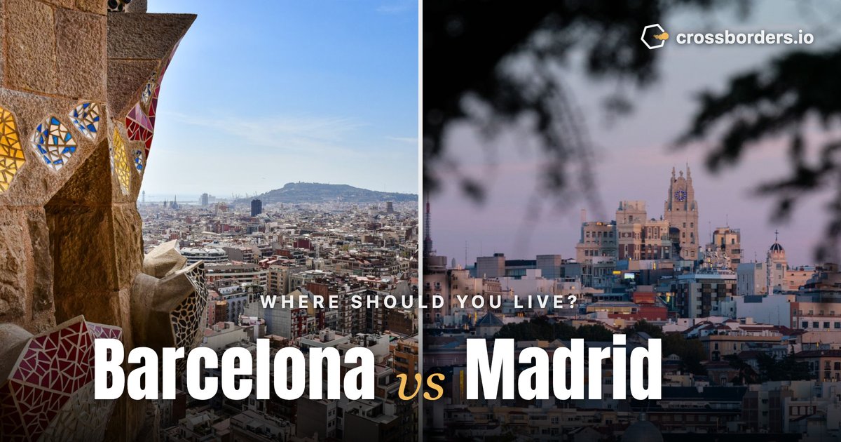 Barcelona vs Madrid — side-by-side city comparison