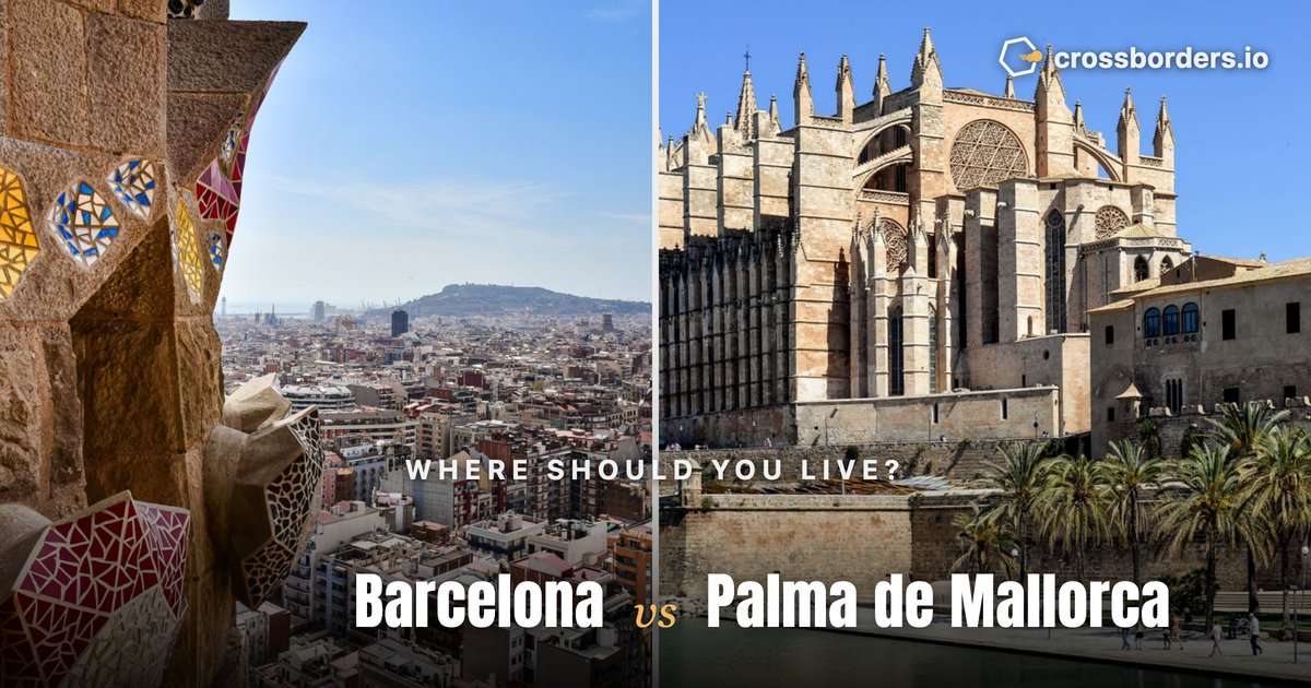 Barcelona vs Palma de Mallorca — side-by-side city comparison