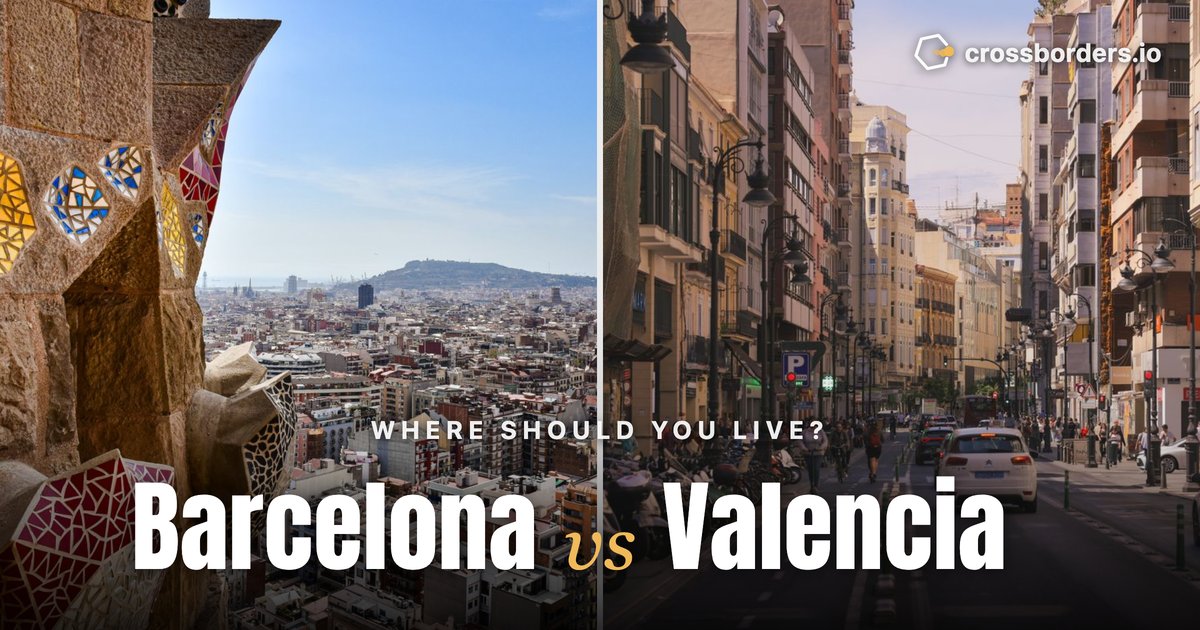 Barcelona vs Valencia — side-by-side city comparison