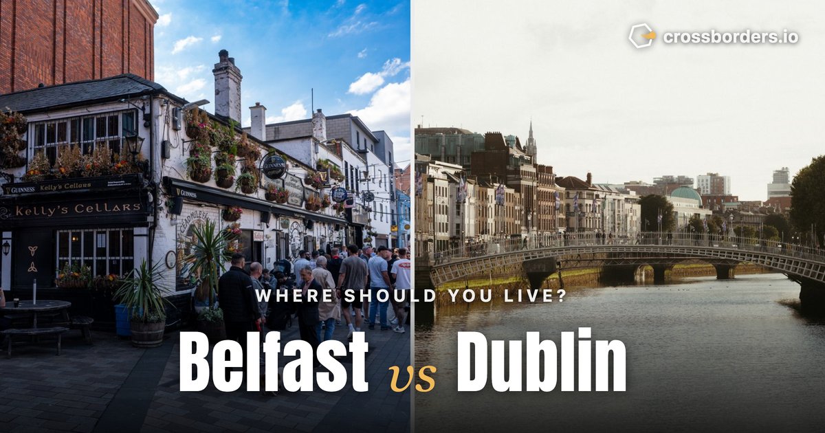 Belfast vs Dublin — side-by-side city comparison