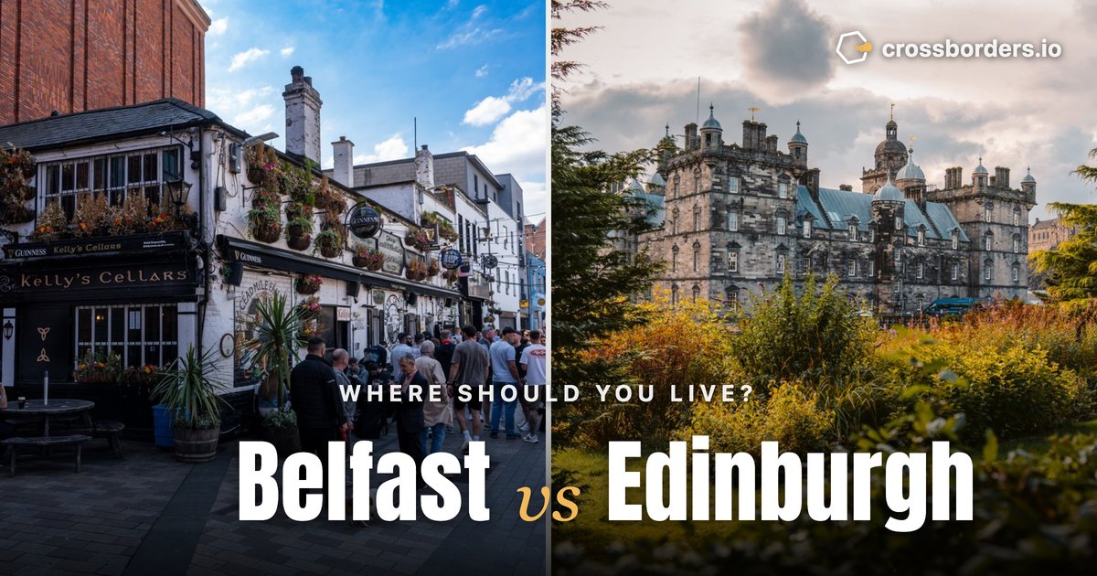 Belfast vs Edinburgh — side-by-side city comparison