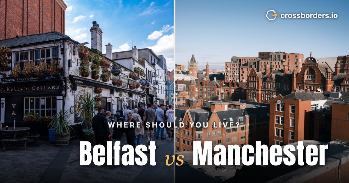Belfast vs Manchester — side-by-side city comparison