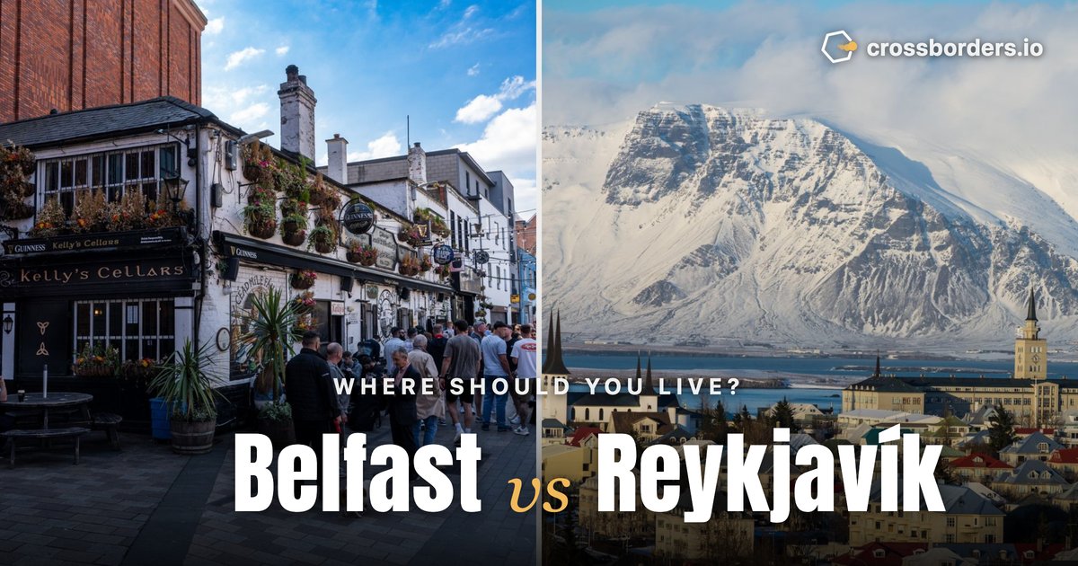 Belfast vs Reykjavík — side-by-side city comparison