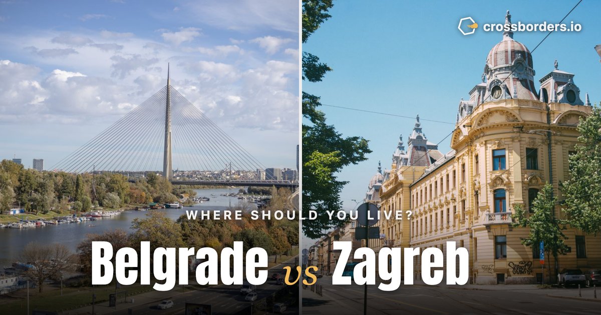 Belgrade vs Zagreb — side-by-side city comparison