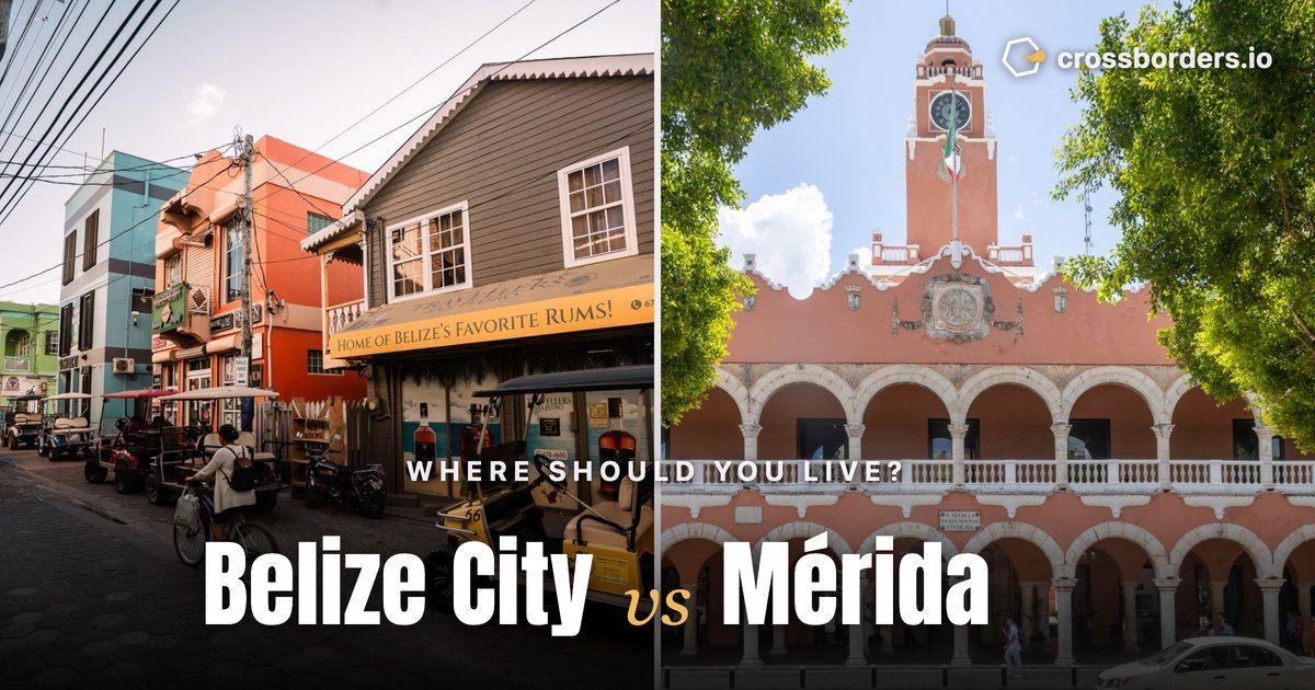 Belize City vs Mérida — side-by-side city comparison