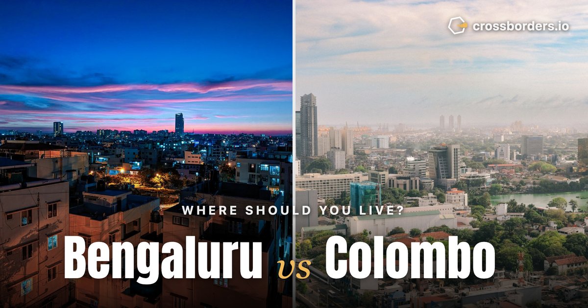 Bengaluru vs Colombo — side-by-side city comparison