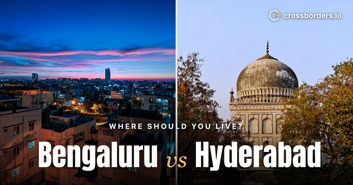 Bengaluru vs Hyderabad — side-by-side city comparison
