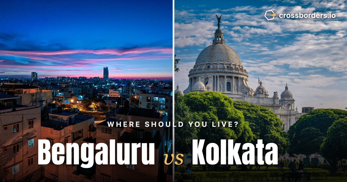Bengaluru vs Kolkata — side-by-side city comparison