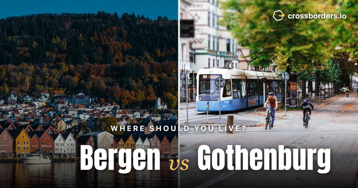 Bergen vs Gothenburg — side-by-side city comparison