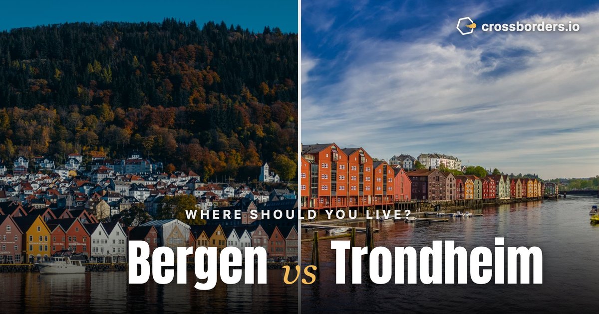 Bergen vs Trondheim — side-by-side city comparison