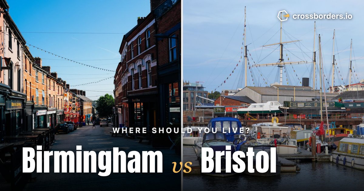 Birmingham vs Bristol — side-by-side city comparison
