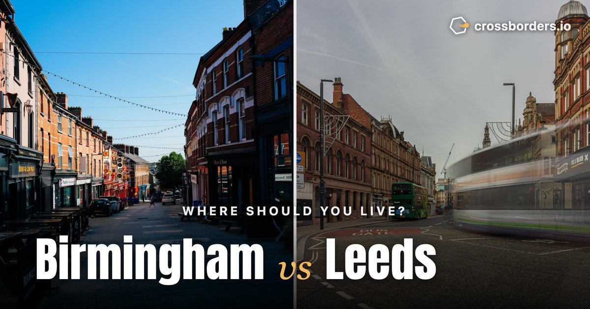 Birmingham vs Leeds — side-by-side city comparison