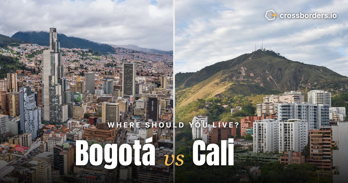 Bogotá vs Cali — side-by-side city comparison