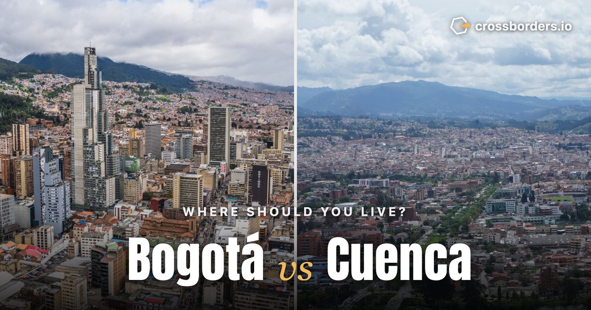 Bogotá vs Cuenca — side-by-side city comparison