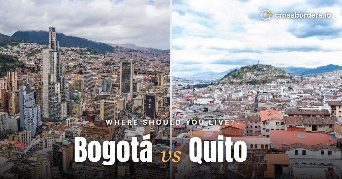 Bogotá vs Quito — side-by-side city comparison