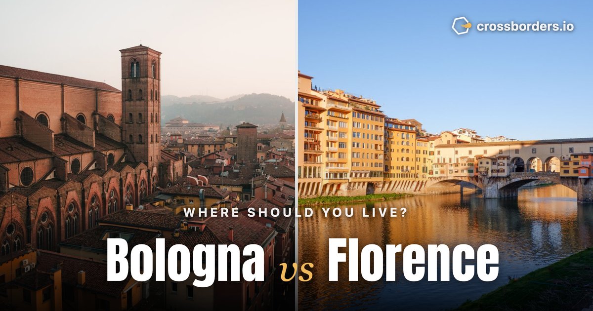 Bologna vs Florence — side-by-side city comparison